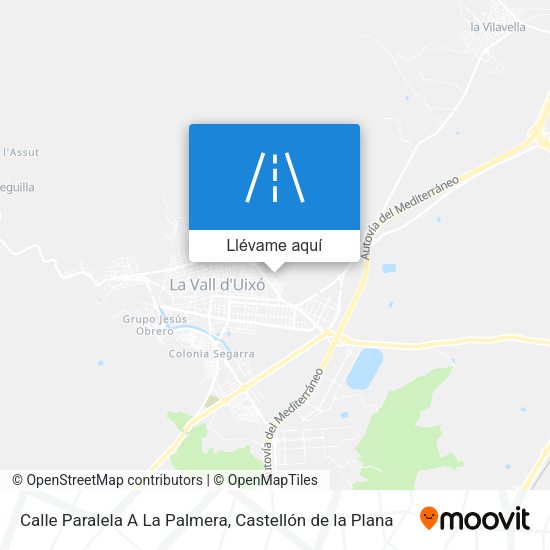 Mapa Calle Paralela A La Palmera