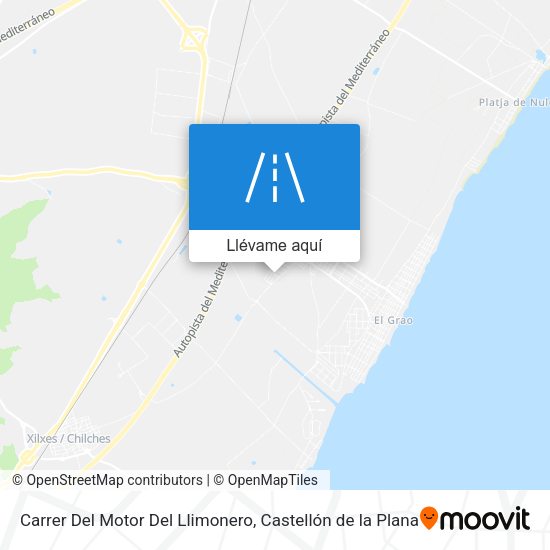 Mapa Carrer Del Motor Del Llimonero