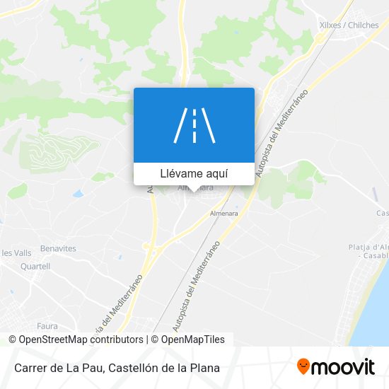 Mapa Carrer de La Pau