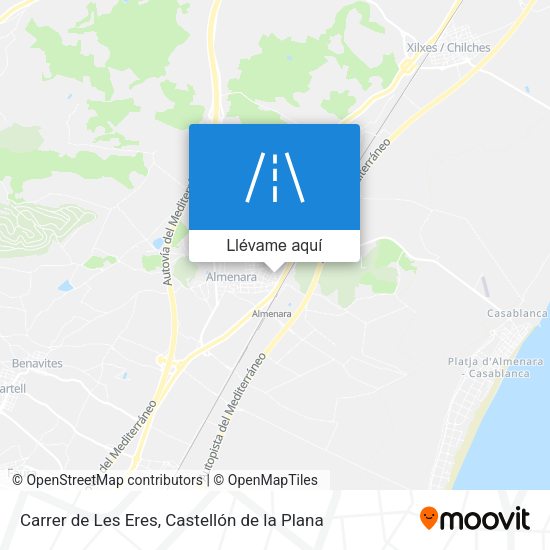 Mapa Carrer de Les Eres