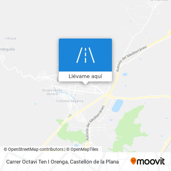 Mapa Carrer Octavi Ten I Orenga