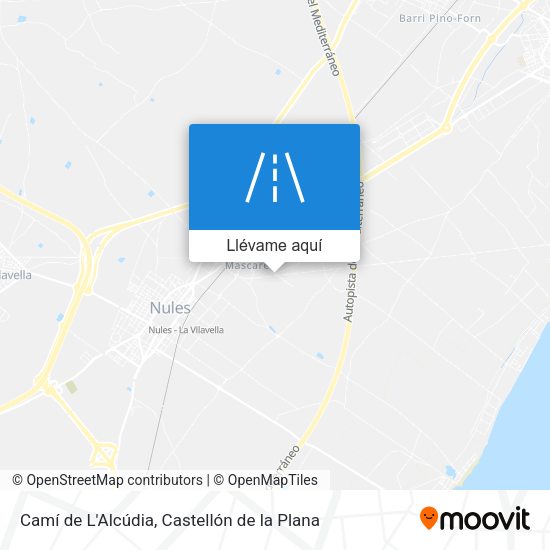 Mapa Camí de L'Alcúdia