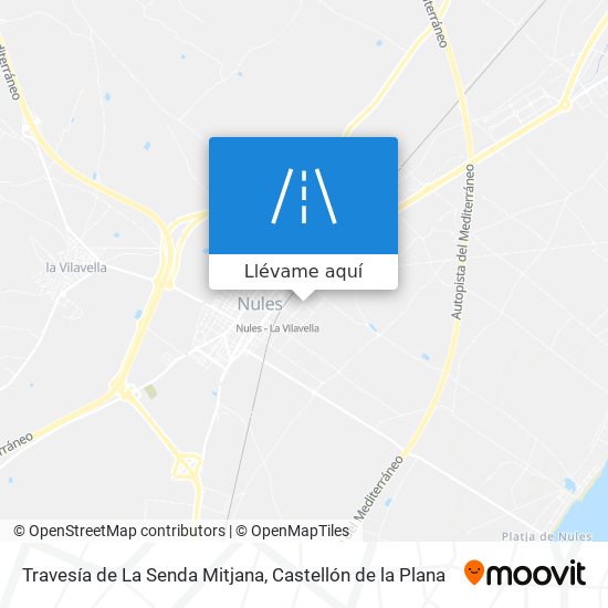 Mapa Travesía de La Senda Mitjana