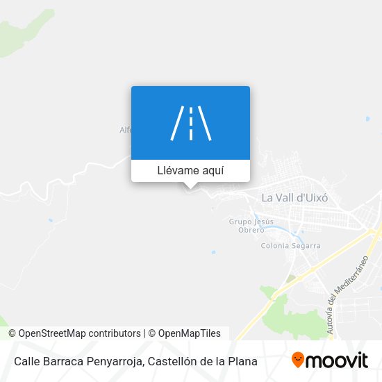 Mapa Calle Barraca Penyarroja