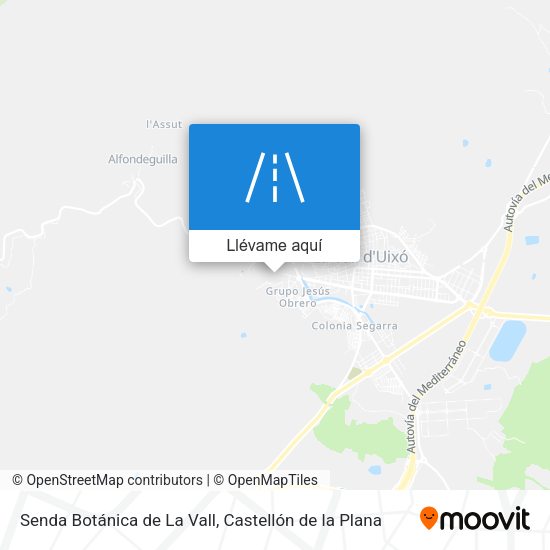Mapa Senda Botánica de La Vall