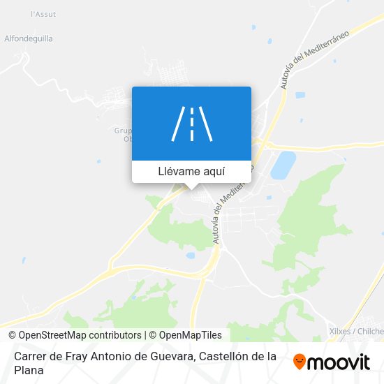 Mapa Carrer de Fray Antonio de Guevara