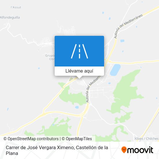 Mapa Carrer de José Vergara Ximeno