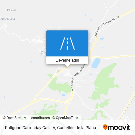 Mapa Polígono Carmaday Calle A