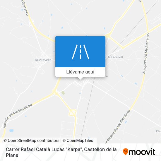 Mapa Carrer Rafael Català Lucas "Karpa"