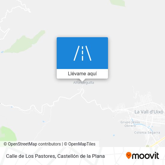 Mapa Calle de Los Pastores