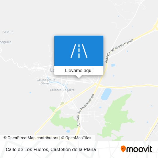 Mapa Calle de Los Fueros
