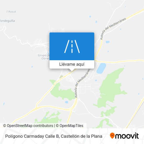 Mapa Polígono Carmaday Calle B