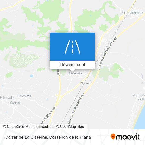 Mapa Carrer de La Cisterna