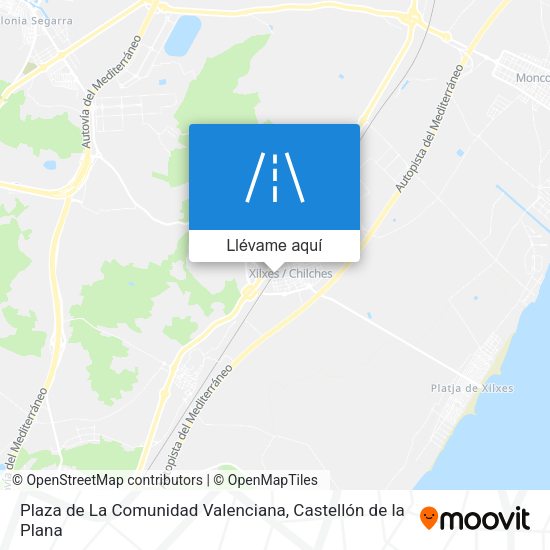 Mapa Plaza de La Comunidad Valenciana
