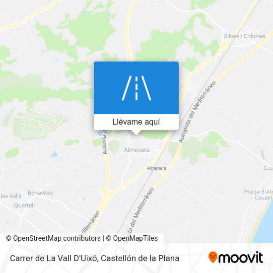 Mapa Carrer de La Vall D'Uixó