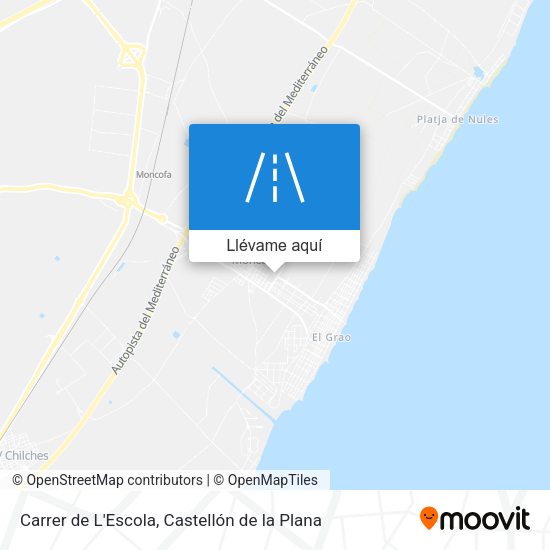Mapa Carrer de L'Escola