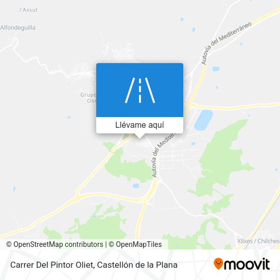Mapa Carrer Del Pintor Oliet