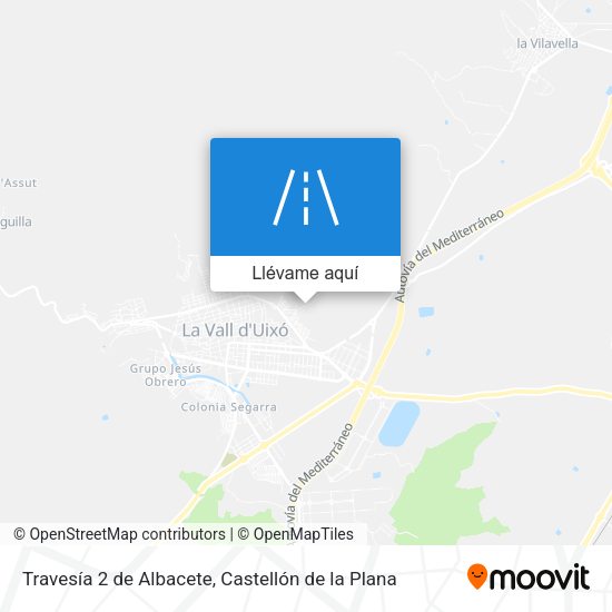 Mapa Travesía 2 de Albacete