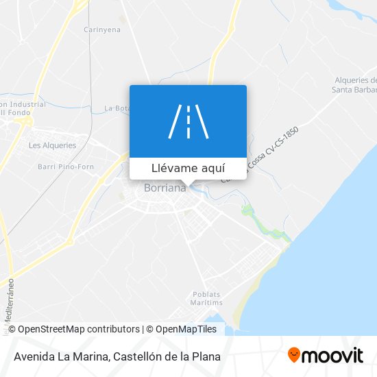 Mapa Avenida La Marina