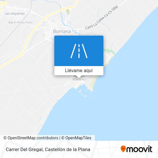 Mapa Carrer Del Gregal