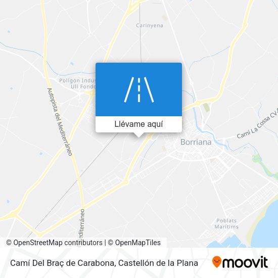 Mapa Camí Del Braç de Carabona