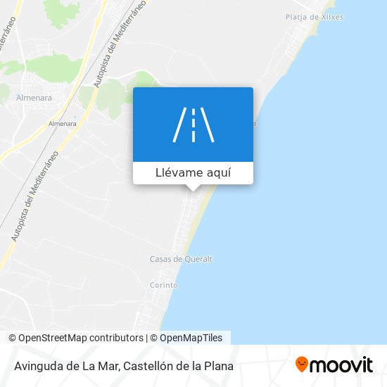 Mapa Avinguda de La Mar