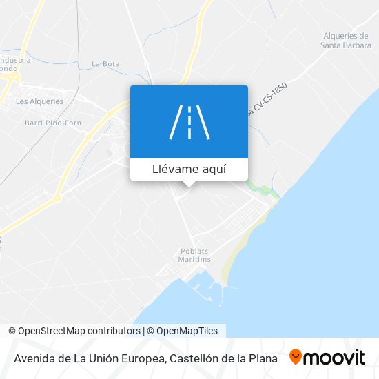 Mapa Avenida de La Unión Europea