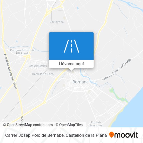 Mapa Carrer Josep Polo de Bernabé