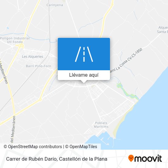 Mapa Carrer de Rubén Darío