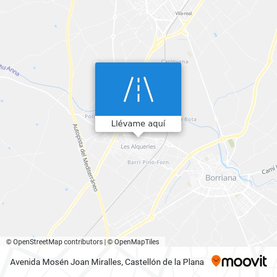 Mapa Avenida Mosén Joan Miralles