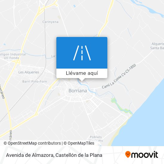 Mapa Avenida de Almazora