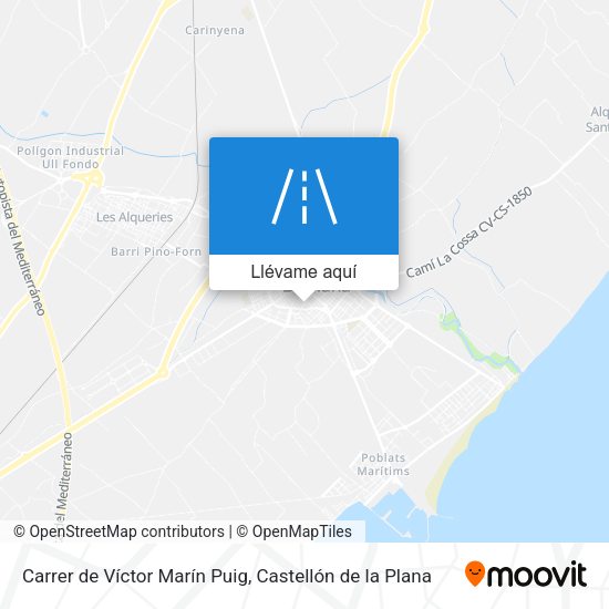 Mapa Carrer de Víctor Marín Puig