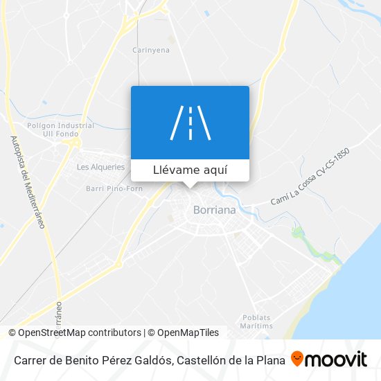 Mapa Carrer de Benito Pérez Galdós