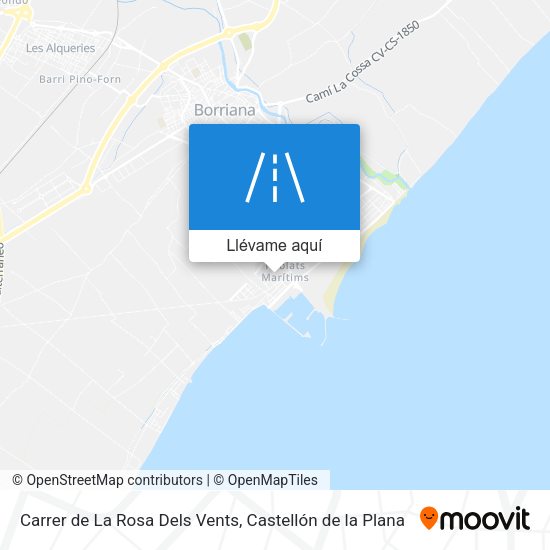 Mapa Carrer de La Rosa Dels Vents