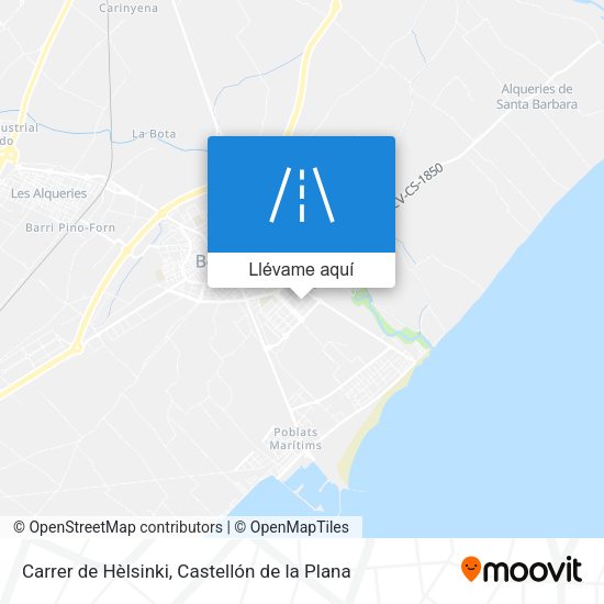 Mapa Carrer de Hèlsinki