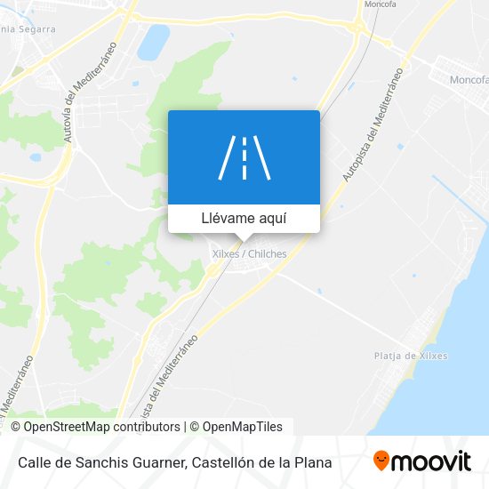 Mapa Calle de Sanchis Guarner