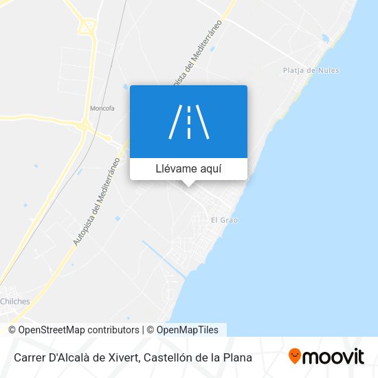 Mapa Carrer D'Alcalà de Xivert