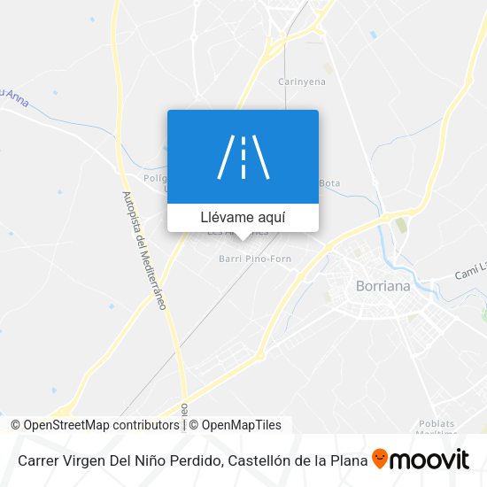 Mapa Carrer Virgen Del Niño Perdido