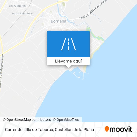 Mapa Carrer de L'Illa de Tabarca