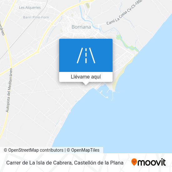 Mapa Carrer  de La Isla de Cabrera