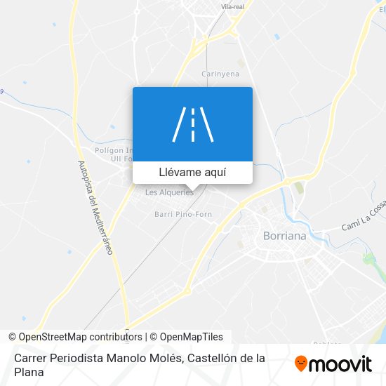 Mapa Carrer Periodista Manolo Molés