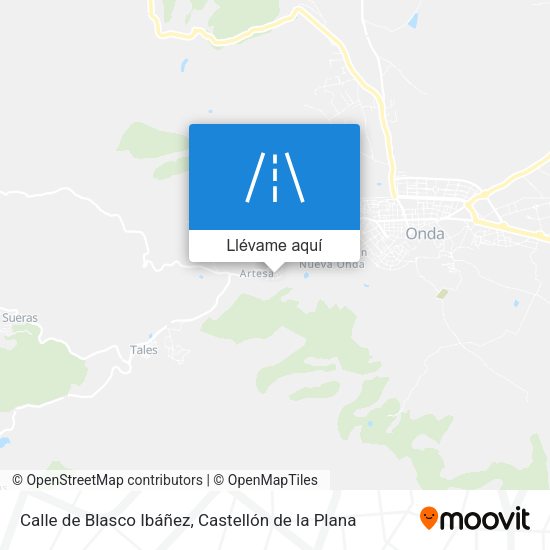Mapa Calle de Blasco Ibáñez
