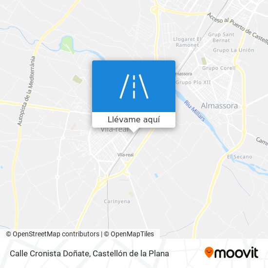 Mapa Calle Cronista Doñate