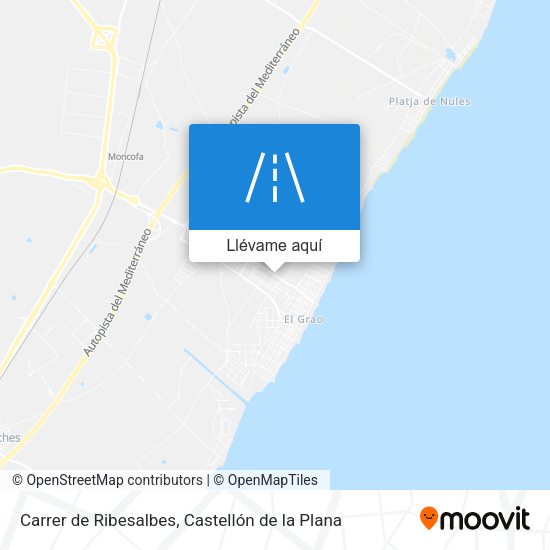 Mapa Carrer de Ribesalbes