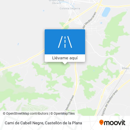 Mapa Camí de Cabell Negre