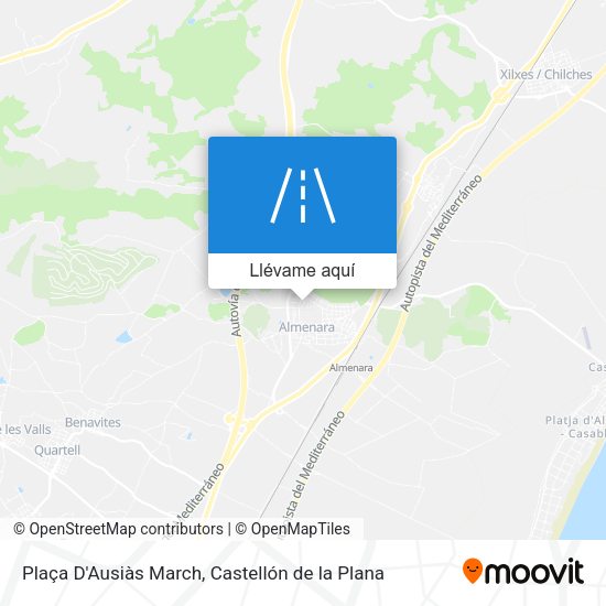 Mapa Plaça D'Ausiàs March