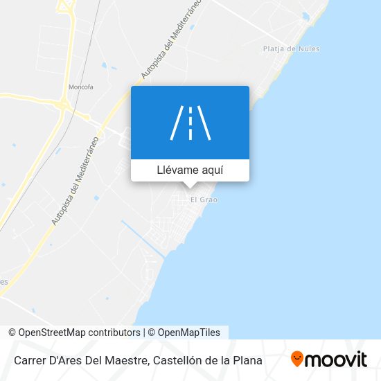Mapa Carrer D'Ares Del Maestre