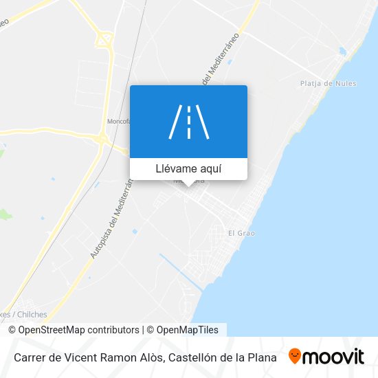 Mapa Carrer de Vicent Ramon Alòs