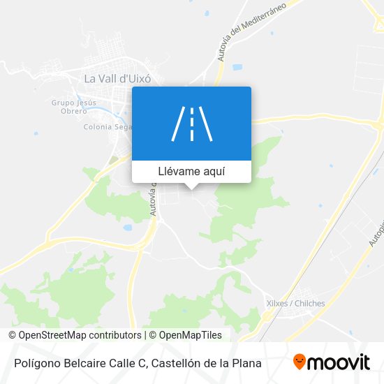 Mapa Polígono Belcaire Calle C