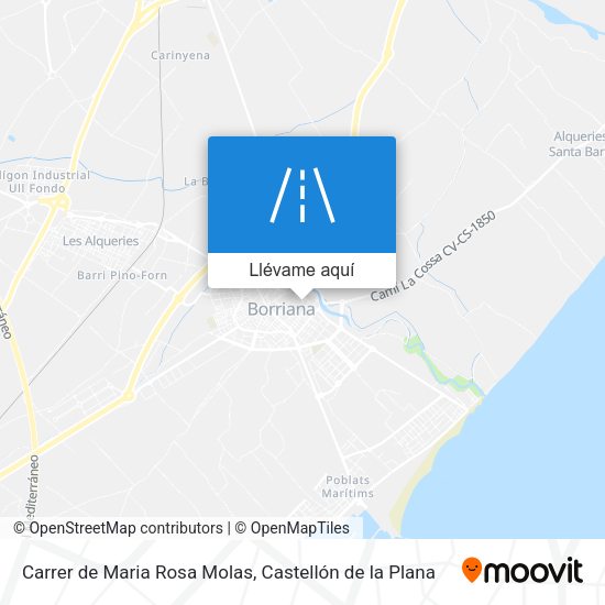 Mapa Carrer de Maria Rosa Molas